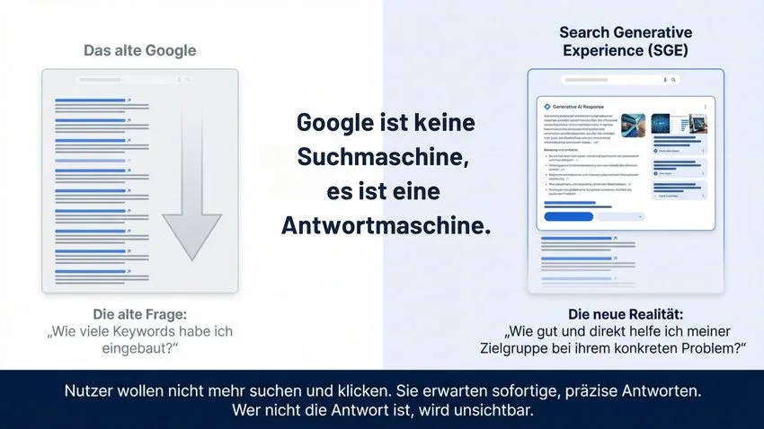 SEO verändert sich - Google als Antwortmaschine statt Suchmaschine