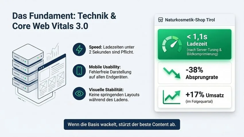 Technisches SEO & Core Web Vitals - Praxisbeispiel Online Shop