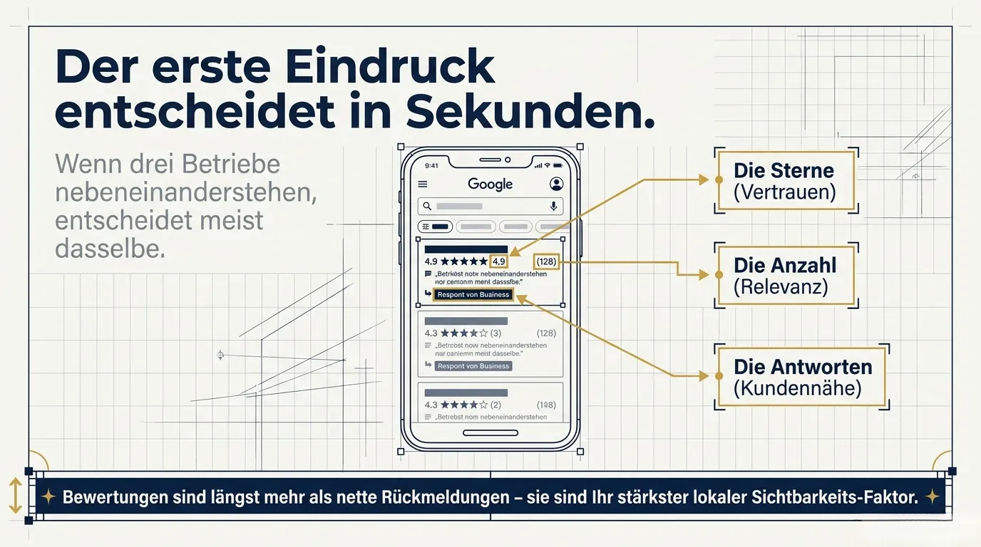 Google-Bewertungen als stärkster Faktor für die lokale Sichtbarkeit im Map-Pack