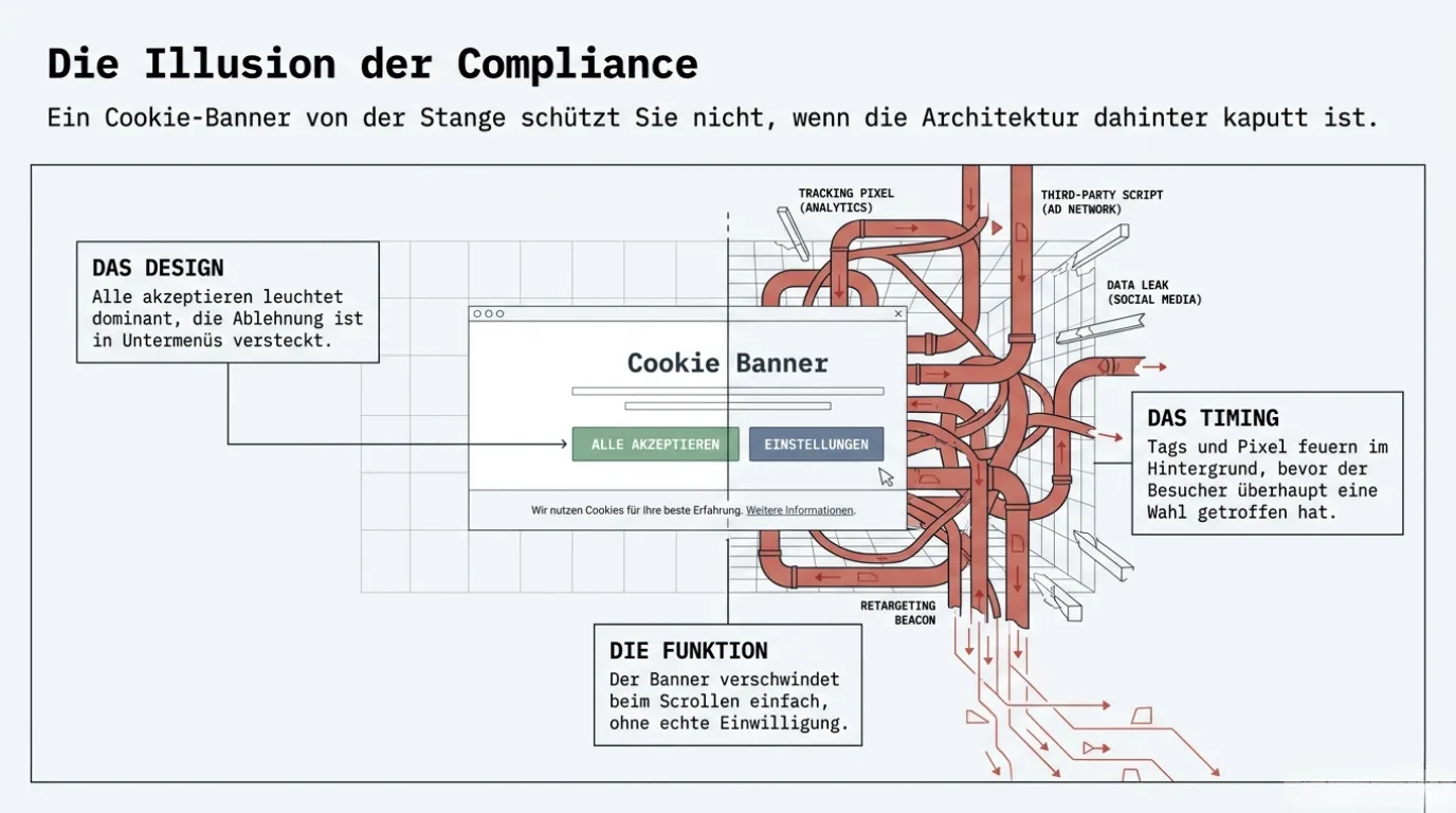 DSGVO-konforme Tracking-Architektur aus Design, Funktion und Timing
