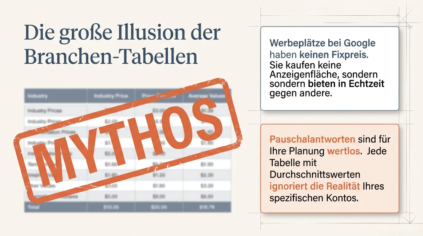 Google-Ads-Werbeplätze werden versteigert und haben keinen Fixpreis